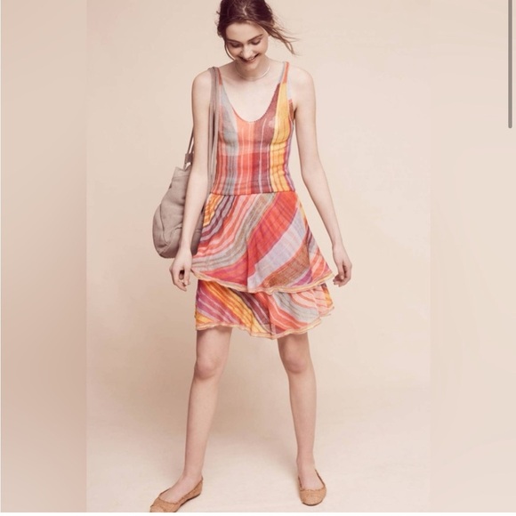 Anthropologie Cecilia Prado Reverie Stripe Sweater Mini Dress - Picture 6 of 14